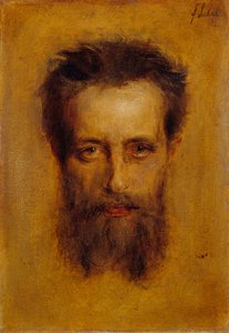 Hlava dirigenta Hermanna Leviho od Franz von Lenbach