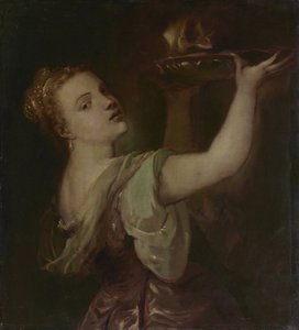 Kopie podle Tiziana: Lavinia jako Salome od Franz von Lenbach