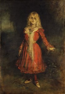Marion Lenbach 1892-1947, dcera umělců, 1900.