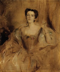 Mary Lady Curzonová z Kedlestonu od Franz von Lenbach