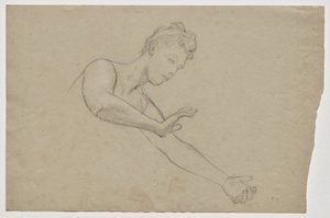 Figurální studie pro fakultní obraz "Teologie" od Franz von Matsch