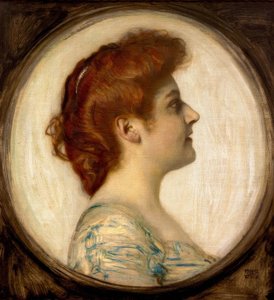 Portrét dámy od Franz von Stuck