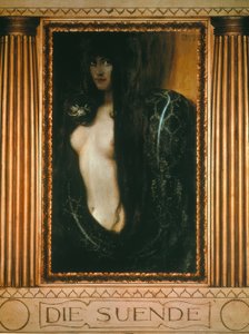 Hřích od Franz von Stuck
