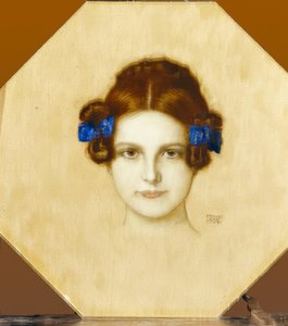 Franz von Stuck, Mary s modrými stuhami od Franz von Stuck
