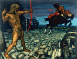 Herkules a Nessus od Franz von Stuck