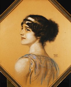 Portrét umělcovy dcery Marie, od Franz von Stuck