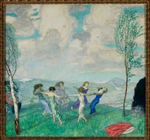 Taneční kruh od Franz von Stuck