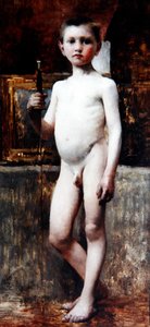 Mladý chlapec, kolem roku 1911 (olej na plátně) od Franz von Stuck
