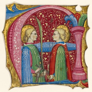 Počáteční A: Svatí Mauricius a Theofredus od Frate Nebridio