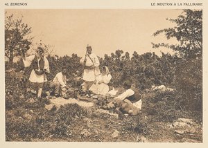 Zemenon. Ovce v Pallikare od Frédéric Boissonnas