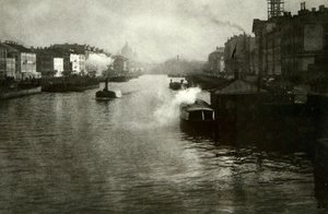 Řeka Fontanka v Petrohradě, Rusko, 1900 od Fred Boisson