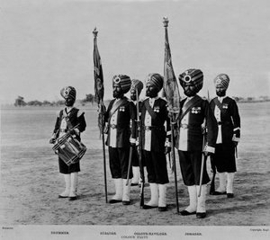 Barevná strana 45. (Rattrayova sikhského) pluku bengálské pěchoty od Fred Bremner