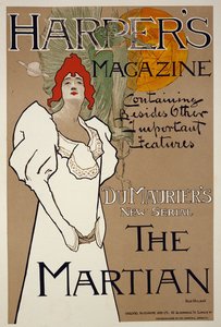 Ilustrace na obálce časopisu Harpers s Marťanem od DuMauriera, 1898 od Fred Hyland