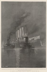 Vánoční dárek Impériu, HMS Good Hope, válečné plavidlo přispělo námořnictvu Cape Colony, v Portsmouthu, 25. prosince