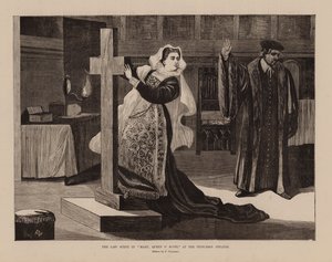Poslední scéna hry "Marry, Queen O