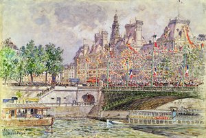 Place de lHotel de Ville, Paříž, 14. července 1905