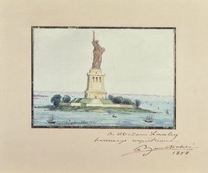 Socha Svobody, Beldoe Island, New York, 1888 od Frederic Auguste Bartholdi