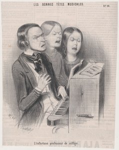 Nešťastný učitel hudební teorie, 1840., 1840.