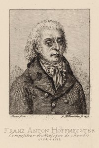 Portrét skladatele Franze Antona Hoffmeistera 1754-1812.