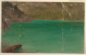Alpské jezero (Bavorsko nebo Švýcarsko) od Frederic Edwin Church