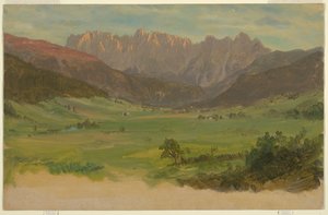 Alpské údolí od Frederic Edwin Church