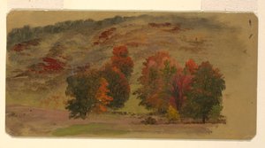 Podzimní Krajina od Frederic Edwin Church