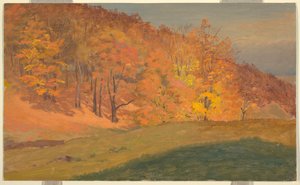 Podzimní les od Frederic Edwin Church