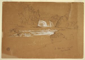Cascades of the Ausable River, poblíž Keesevill, New York od Frederic Edwin Church