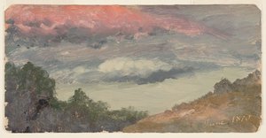 Mraky nad Churchovou farmou, Hudson N.Y. od Frederic Edwin Church