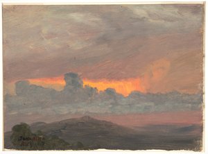 Zataženo, západ slunce, Jamajka od Frederic Edwin Church
