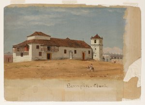 Kolumbie, kostel Baranquilla od Frederic Edwin Church