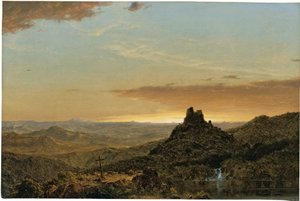 Kříž v poušti od Frederic Edwin Church