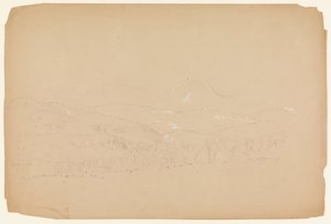Vzdálený pohled na Katahdin ze západu od Frederic Edwin Church