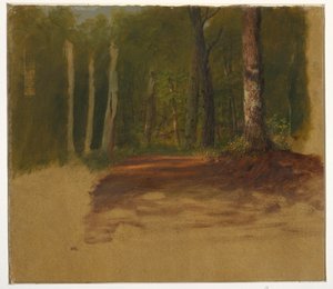Kresba, Cesta do lesa, 1850-60 od Frederic Edwin Church