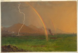 Kresba, Alpská scéna v bouřce, 1868 od Frederic Edwin Church