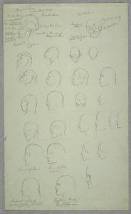 Kresba, anatomické studie, 1865-70 od Frederic Edwin Church