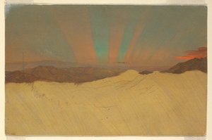 Kresba, Aurora Borealis, 1860-70 od Frederic Edwin Church