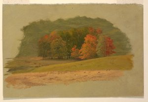 Kresba, Podzimní krajina, 1860-70 od Frederic Edwin Church
