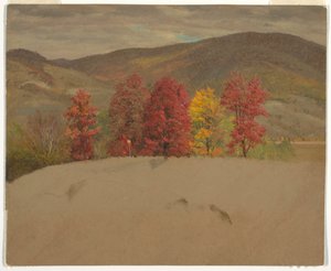 Kresba, Podzimní krajina v Nové Anglii, pravděpodobně říjen 1865 od Frederic Edwin Church