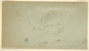 Kresba, Berchtesgaden, Bavorsko, červen-srpen 1868 od Frederic Edwin Church