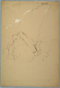 Kresba, Balvany, Kanadská banka, 1858 od Frederic Edwin Church