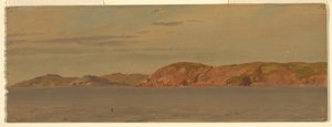 Kresba, Brimstone Head, ostrov Fago, Newfoundland, 1859 od Frederic Edwin Church
