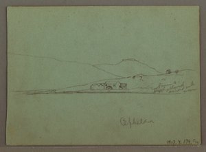 Kresba, Kefalonie, Řecko, duben 1869 od Frederic Edwin Church