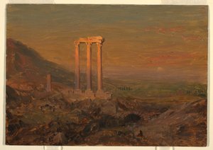 Kresba, Klasické ruiny, Sýrie, květen 1868 od Frederic Edwin Church