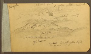 Kresba, Oblačné hory, 1889 od Frederic Edwin Church