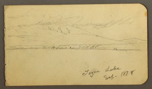 Kresba, Hora Katahdin pokrytá mraky, 1878 od Frederic Edwin Church