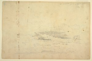 Kresba, Studie mraků, srpen 1844 od Frederic Edwin Church