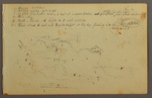 Kresba, Studie mraků, 1844 od Frederic Edwin Church