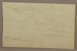 Kresba, studie mraků, 60. léta 19. století od Frederic Edwin Church