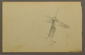 Kresba, Studie mraků, svah, 1844 od Frederic Edwin Church